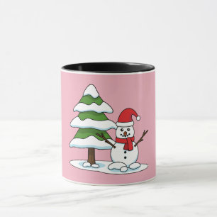 Mug Snowman avec Snowman Pine Tree