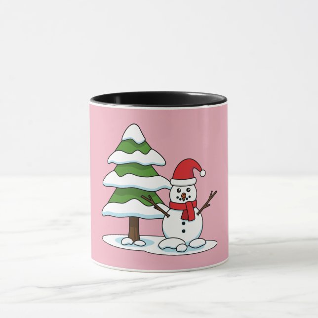 Mug Snowman avec Snowman Pine Tree (Centre)