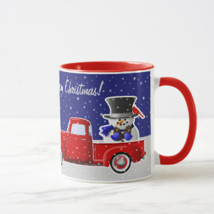 Mug Snowman dans Little Red Truck and Farm House