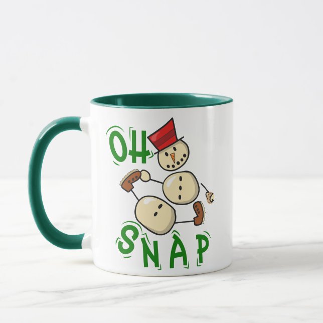 Mug Snowman gingersnap cookie drôle Noël (Gauche)