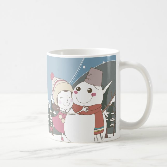 Mug Snowman Noël Fêtes de Noël Musique (Droite)