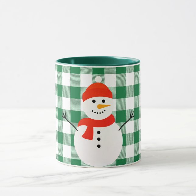 Mug Snowman sur Plaid (Centre)