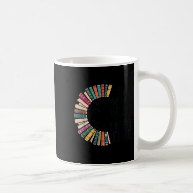 Mug So Many Books Little Time, Retro Bookish Book Love (Droite)
