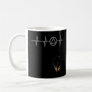 Mug Sober Récupérer Sobriety Heartbeat EKG Addiction A