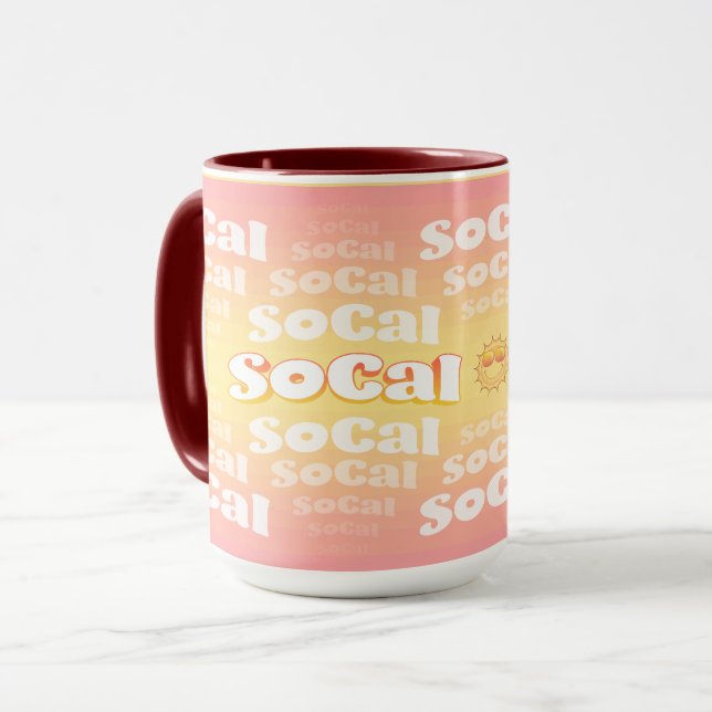 Mug SoCal avec Soleil (Devant gauche)