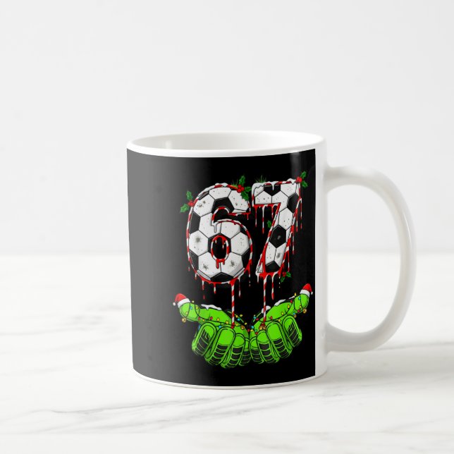 Mug Soccer 67 Six Seven Funny Gen Alpha Meme Drip Chri (Droite)
