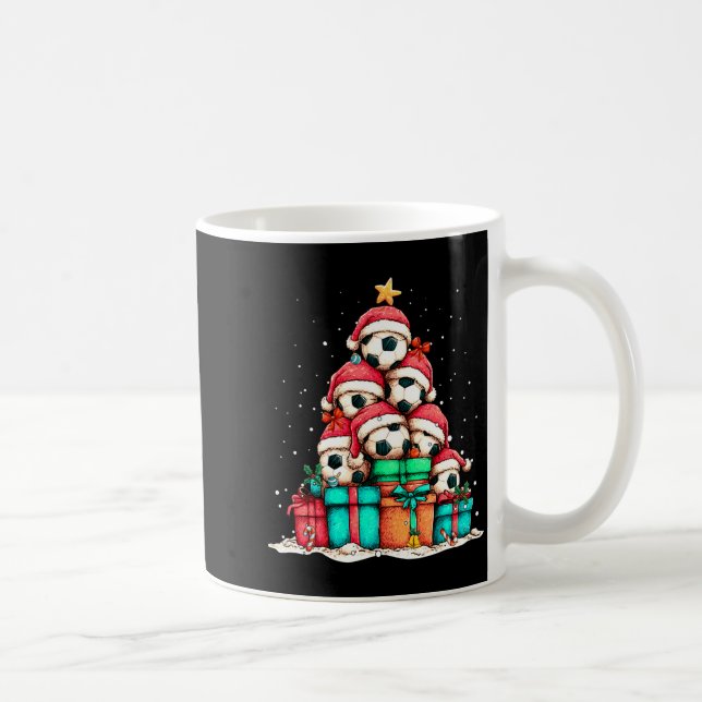 Mug Soccer Ball Player Le Christmas Tree Xmas Long Sle (Droite)