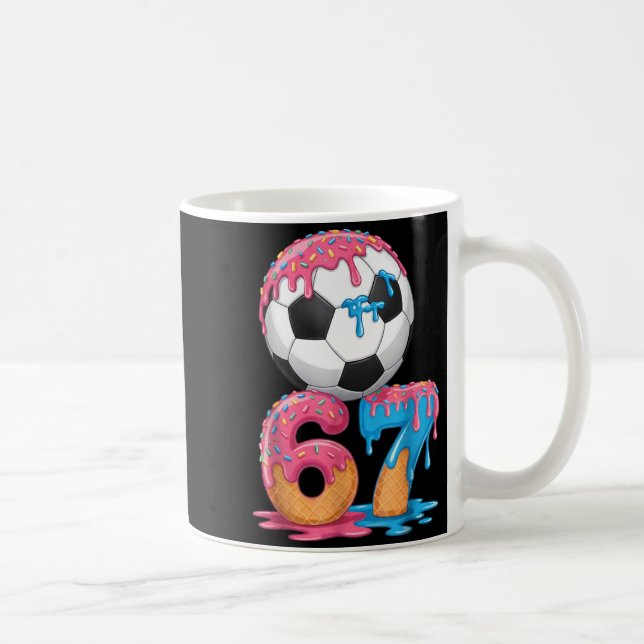 Mug Soccer Drip Number 67 Boys Soccer Player 67  (Droite)