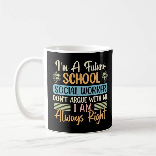 Mug Social Worker Funny Social Work Mois (Gauche)