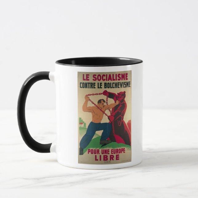 Mug Socialisme contre le Bolshevism pour un libre (Gauche)