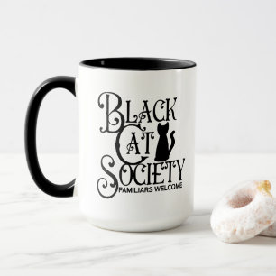 Mug Société de chats noirs Halloween