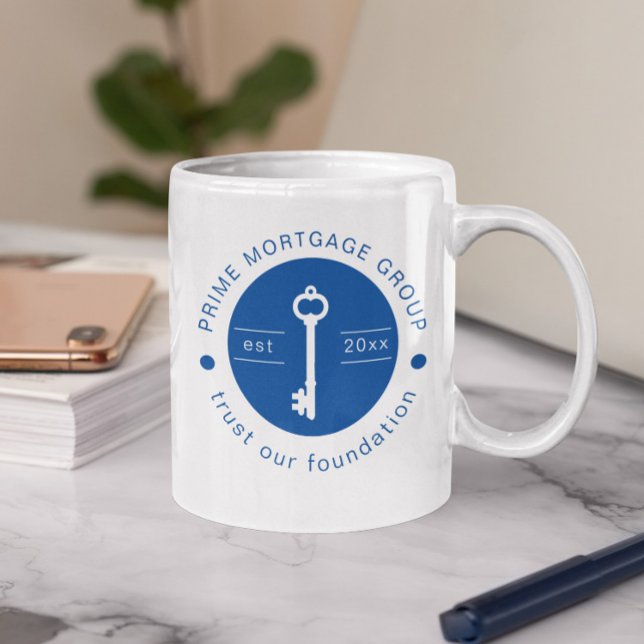 Mug Société hypothécaire personnalisée moderne Ajouter (Créateur téléchargé)
