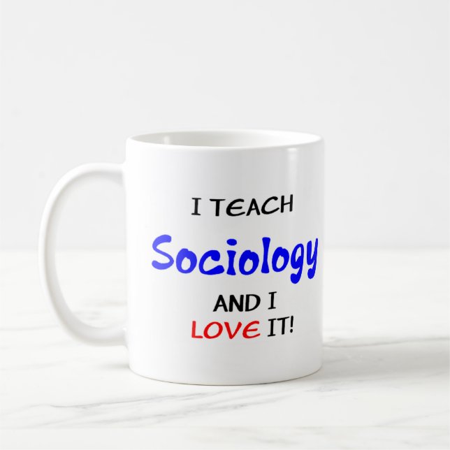 Mug sociologie enseignement & amour (Gauche)