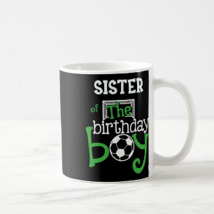 Mug Sœur du garçon d'anniversaire Joueur de football C