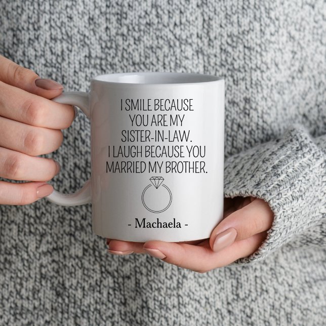 Mug Soeur En Droit Mariage Fête des mariées Anniversai (Créateur téléchargé)
