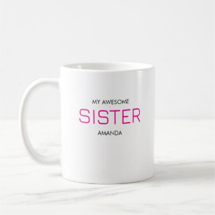 Mug Soeur mignonne, élégante et étonnante