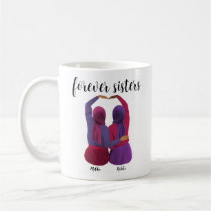 Mug Soeurs Forever Cadeau Hijabi personnalisé