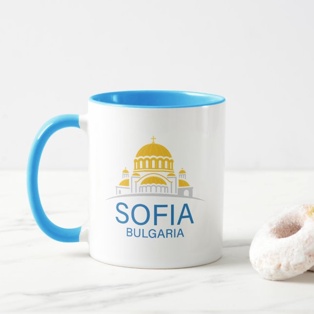 Mug Sofia Bulgaria European Union (Avec donut)