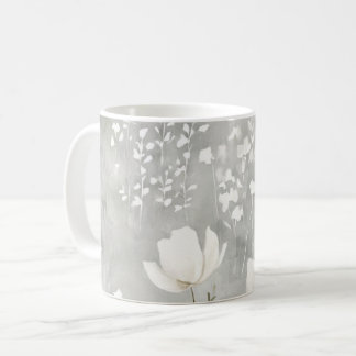 Mug Soft Neutral Watercolor Floral Botanical Design