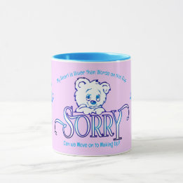 Mug Soft rose et bleu SORRY