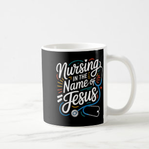 Mug Soins au nom de Jésus infirmière chrétienne Infirm