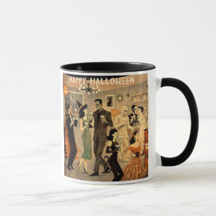 Mug Soirée Martini Halloween Rétro Milieu de Siècle 40