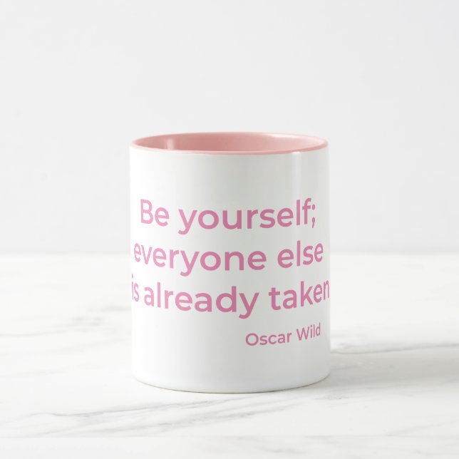 Mug Sois toi-même rose (Centre)
