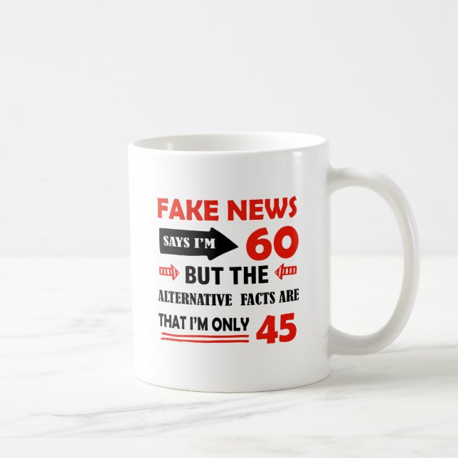 Mug soixantième cadeaux d'anniversaire an (Droite)