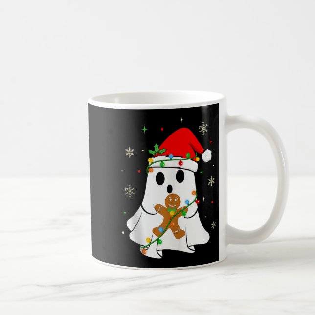 Mug Soky Ghost Christmas Lights Santa Hat Funny Boo Gh (Droite)
