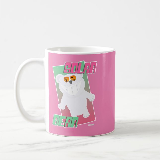 Mug Solar Bear Funny Polar Beach Art Cartoon Amusant (Gauche)
