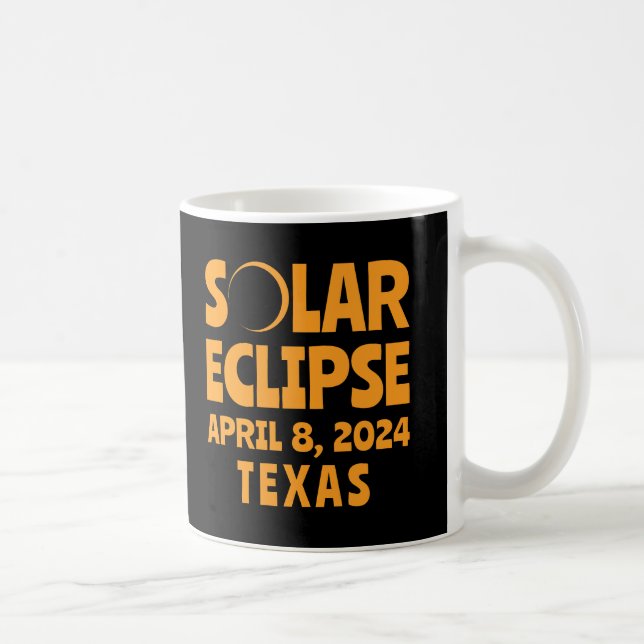 Mug Solar Eclipse 2024 Texas (Droite)