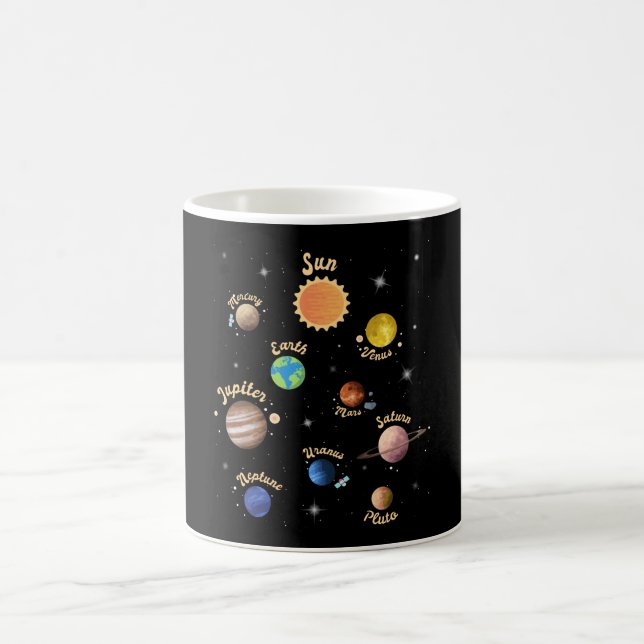 Mug Solar System Planets Kids Knowledge Outer Space (Centre)
