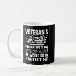 Mug Soldat du mari de l'armée de la femme vétéran dit 