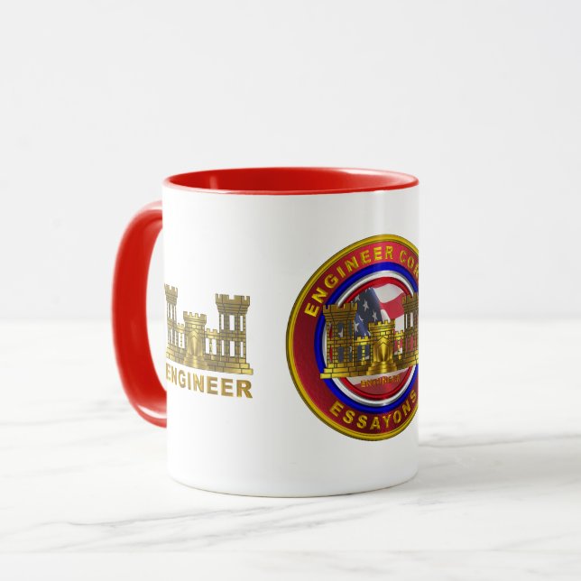 Mug Soldat et vétéran du génie de l'Armée de terre   (Devant gauche)