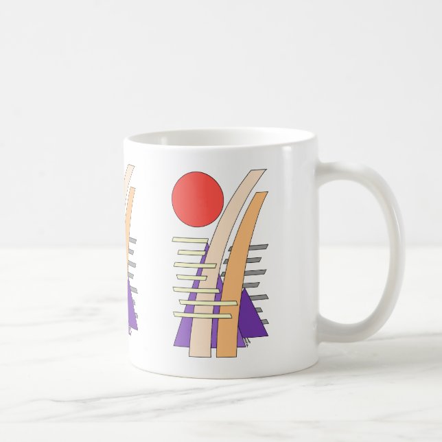 Mug Soleil abstrait, ombres, reflets et structures (Droite)