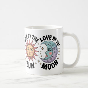 Mug Soleil arc-en-ciel moderne et lune