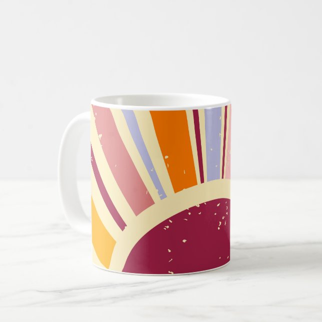 Mug Soleil boho rétro (Devant gauche)
