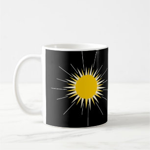 Mug Soleil brillant jaune brillant