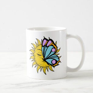 Mug Soleil céleste à papillon