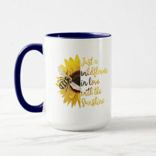 Mug soleil fleur amour soleil soleil homey abeille tas