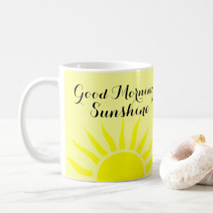 Mug Soleil" jaune lumineux Sun jaune "bonjour