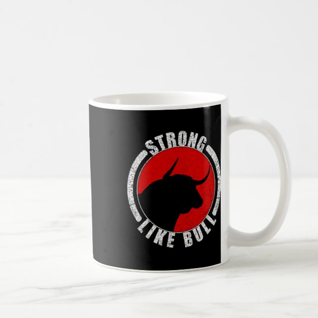 Mug Solide Comme Taureau Bodybuilding Et Alimentation  (Droite)