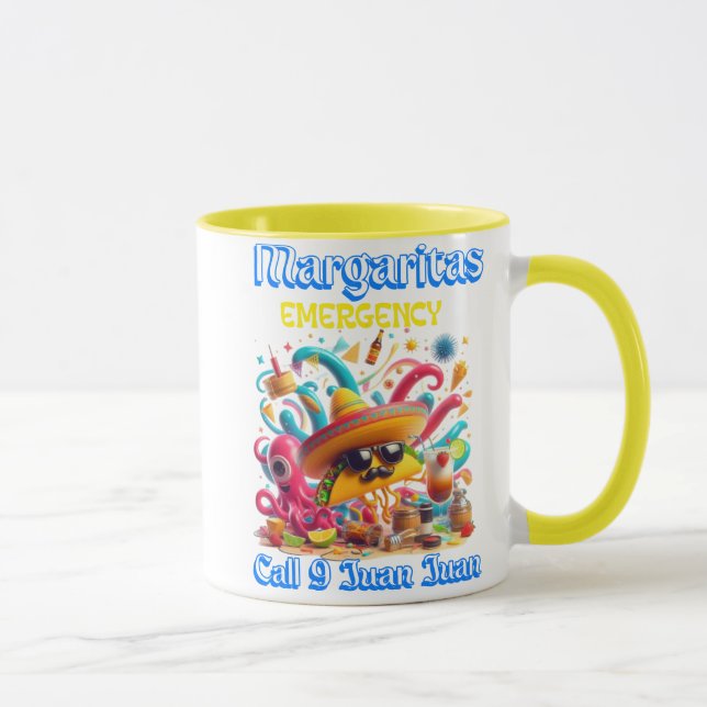 Mug Sombrero et lunettes de soleil Margarita Urgence (Droite)