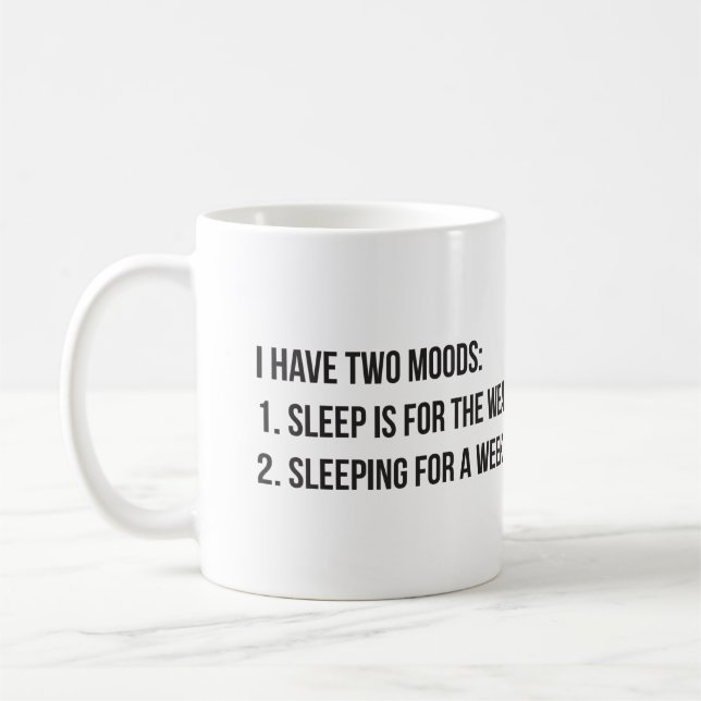 Mug Sommeil - nouveauté drôle (Gauche)