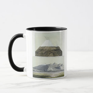 Mug Sommet du Cotopaxi (dessus), et l'éruption de Coto