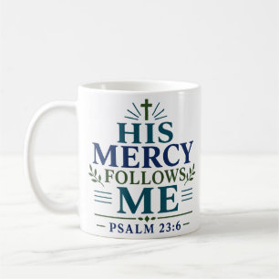 Mug Son amour me poursuit Art chrétien classique