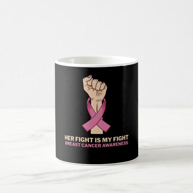 Mug Son combat est mon combat contre le cancer du sein (Centre)