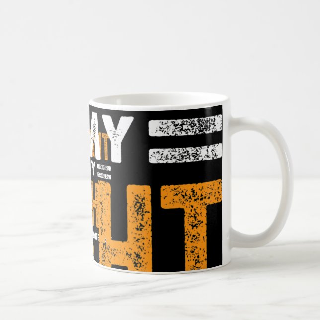 Mug Son combat est mon combat Leucémie Sensibilisation (Droite)