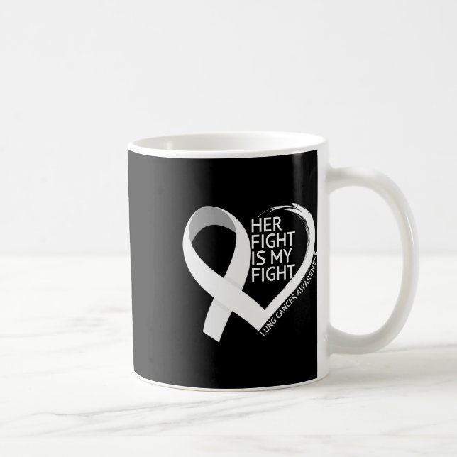 Mug Son combat est mon combat Mois de sensibilisation  (Droite)