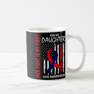 Mug Son Combat Fille Tcd Sensibilisation Drapeau Améri